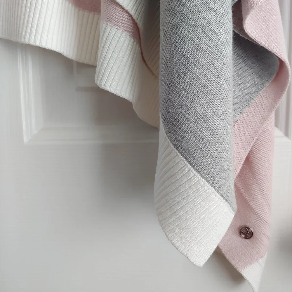 LULULEMON Hatha Wrap Quicksand, Misty Pink, Silver Fox, and Alpine White - Picture 6 of 9